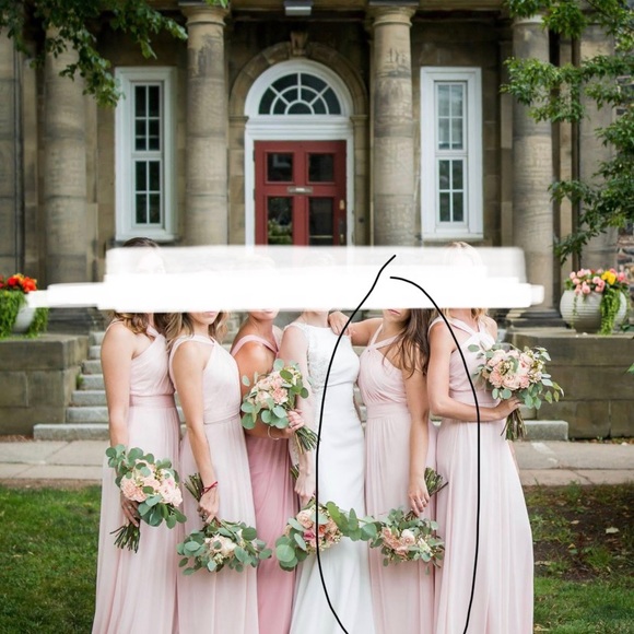 Bridesmaid dress (petal pink, long) - Picture 1 of 2